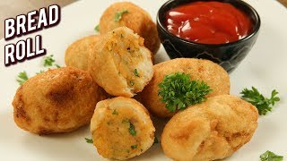 Bread Roll  KIDS Tiffin Recipe  Potato Stuffed Bread Rolls  Quick amp Easy Snack Recipe  Varun [upl. by Anuahsed403]