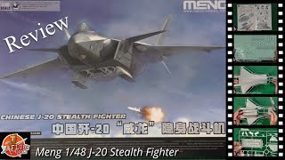 Meng 148 J20 Stealth Fighter Review [upl. by Ahsinal213]