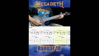 Megadeth Hangar 18 Guitar Riff Dave Mustaine Partmegadeth guitarcover guitar [upl. by Ramat50]