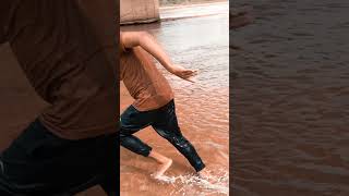 Pani m maja late hua River M Masti Karte huytshorts [upl. by Nooj]