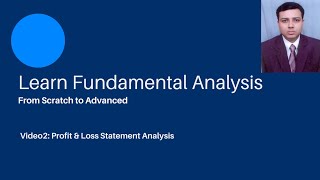 Video 2 Profit amp Loss Statement Analysis [upl. by Oster286]