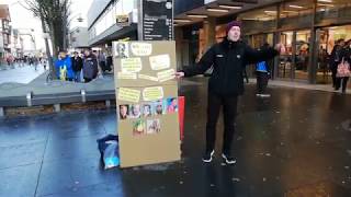 Street Preacher Joe Kirby Open Air Preaching on Black Friday Weekend [upl. by Otrevlig641]