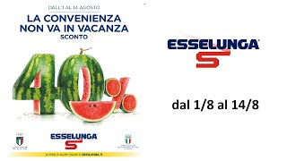 Volantino Esselunga IT dal 1 al 14 agosto 2024 [upl. by Bertero]