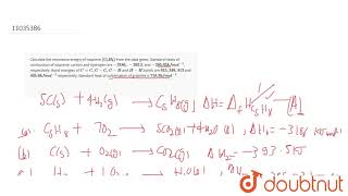 Calculate the resonance enegry of isoprene C5H8 from the data given Standard Heats of c [upl. by Kenton]