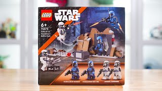 LEGO Star Wars 75373 AMBUSH ON MANDALORE BATTLE PACK Review 2024 [upl. by Nalaf]