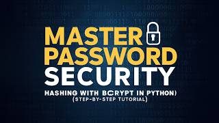 Master Password Security Hashing with Bcrypt in Python StepbyStep Tutorial [upl. by Cired532]