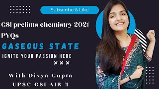 UPSC Geochemist Geoscientist Preparation GSI Prelims series 2022Gaseous State Part 1 [upl. by Fante115]