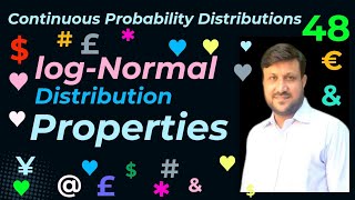 LogNormal Probability Distribution  Properties of LogNormal Distribution  Uses amp Graphic Display [upl. by Gifferd]