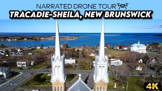 Explore TracadieSheila New Brunswick in 4K 🏖️🌲  Stunning Drone Footage 🎥✨ [upl. by Amehsyt]