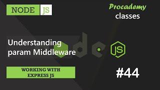 44 Understanding param middleware  Working with Express JS  A Complete NODE JS Course [upl. by Arnie777]