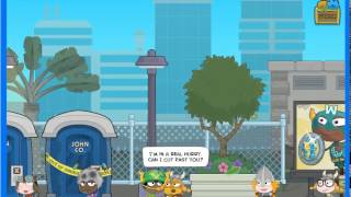 Poptropicon Island Cheats amp Walkthrough  Episode 1 Line Forms Here [upl. by Hctim215]