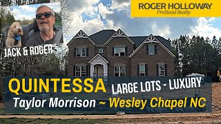 Quintessa Update Tour in Wesley Chapel NC Gated Luxury Community [upl. by Blasius]