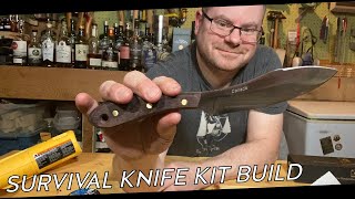 Classic survival knife Grohmann No 4 kit build [upl. by Aryamoy]