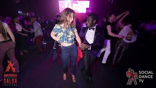 Mouaze Konaté amp Karin Tolsma  Salsa social dancing  Amsterdam International Salsa Festival 2019 [upl. by Zuliram]