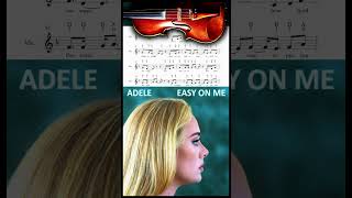 Adele  Easy on Me  Violin Play Along Sheet Music [upl. by Eiznyl540]