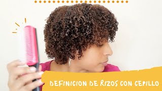 Definicion de Rizos con Cepillo Denman  Rizos Tipo 4a 4b [upl. by Ilyssa]