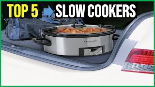 Top 5 Best Slow Cookers Reviews in 2023  The Best Slow Cookers 2023 [upl. by Sluiter726]