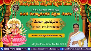 సంధ్యావందనం ముద్రా ప్రదర్శన  Sandhyavandanam Mudras by Brahmasri Kalvakolanu SriRamaChandra Murthy [upl. by Ahseki]