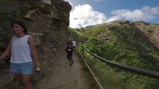 Diamond Head Trail Waikiki 4K WALK TOUR [upl. by Ennairam613]