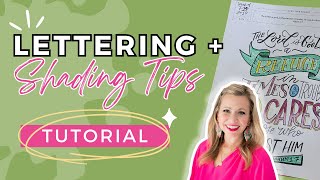 Hand Lettering Scripture and Shading Tips Tutorial [upl. by Llevra726]