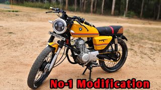 Bajaj Boxer4S Champion Modified Into BMW Cafe Racer [upl. by Hoenack]