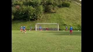 Fussballtraining Torschuss 3  Torabschluss  Technik [upl. by Naoma421]