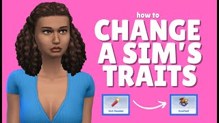 How to Change a Sims Traits With Cheats in The Sims 4 thesims4 [upl. by Imogene]