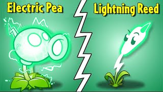 ELECTRIC PEASHOOTER vs LIGHTNING REED  Who Will Win  PvZ 2 Plant vs Plant [upl. by Hillari]