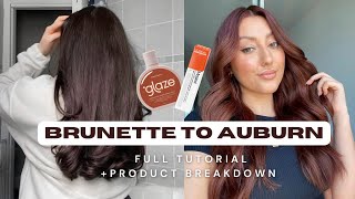 DARK BROWN TO AUBURNCOPPER HAIR ❤️‍🔥 how to tutorial with colour formulation amp product breakdown [upl. by Ruthi]