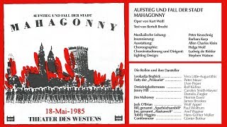 MAHAGONNY 1985 Mai 18 TdW [upl. by Ocirne]