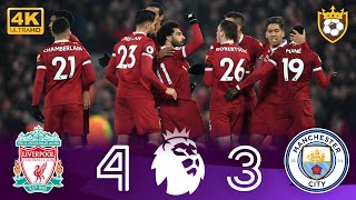 ملخص مباراة مانشستر سيتي 34 ليفربول 🔥 ❯ مباراة دراماتيكية 🤯❤️ ● الدوري الإنجليزي 2018 🦁  4K [upl. by Atinna]