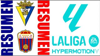 Cádiz CF 12 CD Eldense Resumen  La Liga 2  202425 [upl. by Nasas]