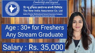 NIACL Assistant Job Vacancy for all stream Fresher Graduates  All India Government Job Vacancy 2024 [upl. by Alcus]