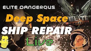 Elite Dangerous Deep Space ship repair using AFM [upl. by Ymmor]