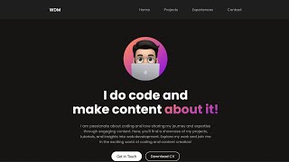 Responsive Portfolio Website Using HTML CSS And JavaScript [upl. by Yesdnil]