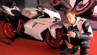 Ducati 848 evo 2011  1er essai par MotoStationTV [upl. by Ailla]