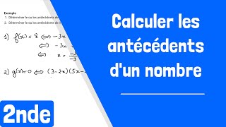 Comment calculer un antécédent par une fonction [upl. by Lassiter]