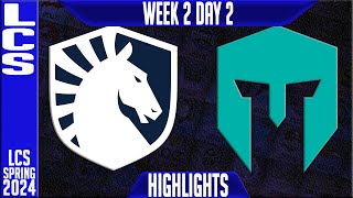 TL vs IMT Highlights  LCS Spring 2024 Week 2 Day 2  Team Liquid vs Immortals [upl. by Eluk]