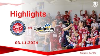 UHC Sparkasse Weißenfels vs Unihockey Igels Dresden 03112024 Highlights [upl. by Llehsim]