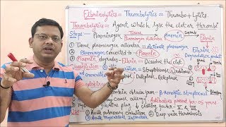 Fibrinolytics or Thrombolytic Part01  Classification amp Mechanism of Action of Fibrinolytics [upl. by Sayer]