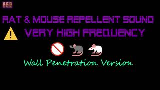 ⚠️Wall Penetration Version 🚫🐀🐁 Rat amp Mouse Repellent Sound Very High Frequency 9 Hour [upl. by Aihtnic]