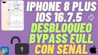 IPHONE 8 PLUS DESBLOQUEO FULL SEÑAL IOS 1675 [upl. by Ransom]