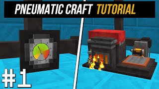 Pneumatic craft Part 1 Basics Tutorial  guide 1201 minecraft java edition [upl. by Anum]