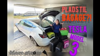 Tesla Model 3  bagagerums test [upl. by Ylyl]