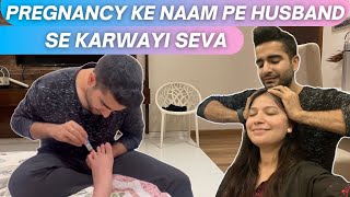 Pampering my wife during pregnancy  Husband on duty Aman and Iti vlogs [upl. by Notreve]