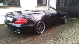 Soundcheck  Mercedes SL 500 R230 with Carlsson back exhaust HD Audio [upl. by Vladimir]