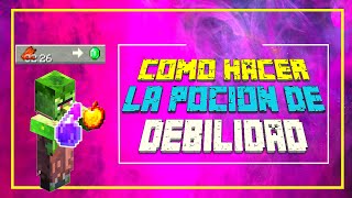 ⚗️🧪COMO HACER la POCION de DEBILIDAD en MINECRAFT 118  COMO CURAR a un ALDEANO ZOMBIE 🧟 [upl. by Acire]