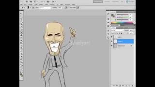 شخبطة سكتش زين الدين زيدان  Zinedine Zidane sketch drawing [upl. by Lemrahs764]