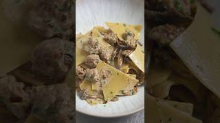 🍄‍🟫 Je déclare ouvertes les recettes d’automne pasta champignons saucisse 🍁 [upl. by Andris]