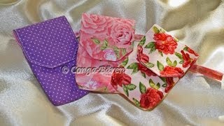 26  Handytasche  Smartphonetasche nähen DIY sew Smartphone cas [upl. by Nahgeem39]